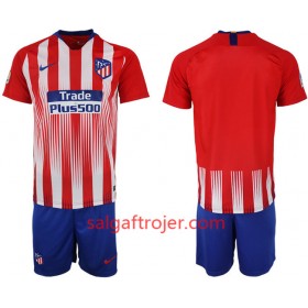 Atlético Madrid Fodboldtrøjer Børn Hjemmebanesæt 2018/19 Kort ærmer